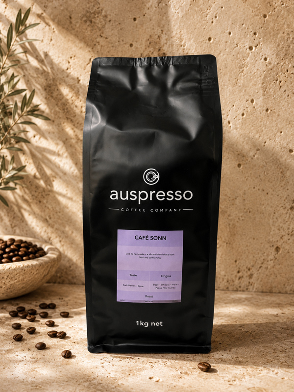 Freshly roasted coffee beans